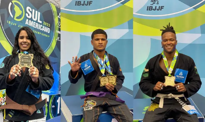 Atletas com ajuda de custo da Prefeitura retornam com quatro medalhas do Sul-Americano de Jiu-Jitsu
