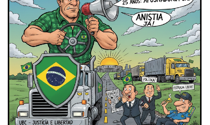 Mobilização Nacional: Caminhoneiros em Luta por Dignidade e Liberdade
