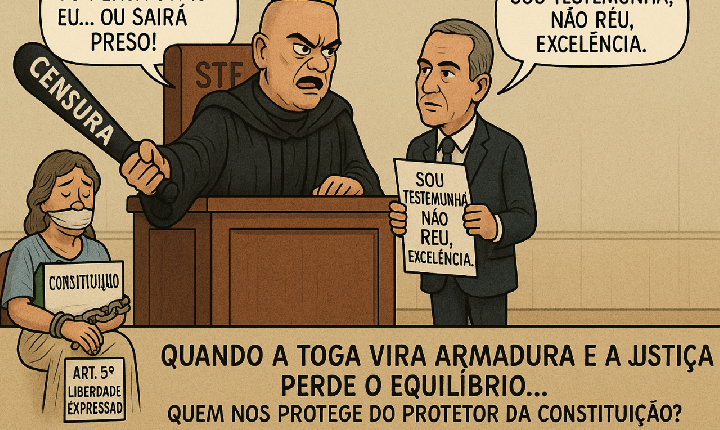 Moraes ameaça prender Aldo Rebelo e reacende debate sobre limites do STF