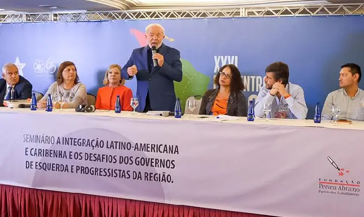 Na abertura do Foro de São Paulo, Lula diz que ser chamado de “comunista” é motivo de “orgulho”