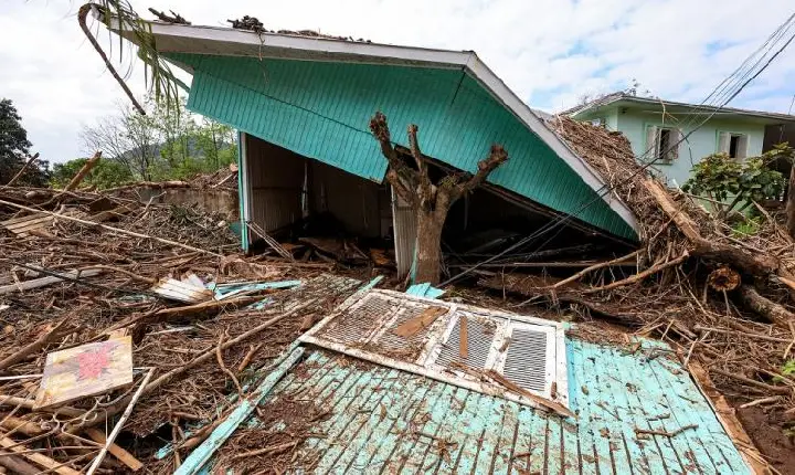 Novo ciclone se forma sobre região Sul do Brasil com previsão de ventos fortes a intensos