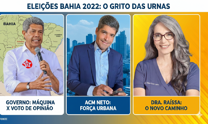 O Mapa da Bahia em 2022: Entre o Voto de Máquina e o Grito de Liberdade da Dra. Raíssa