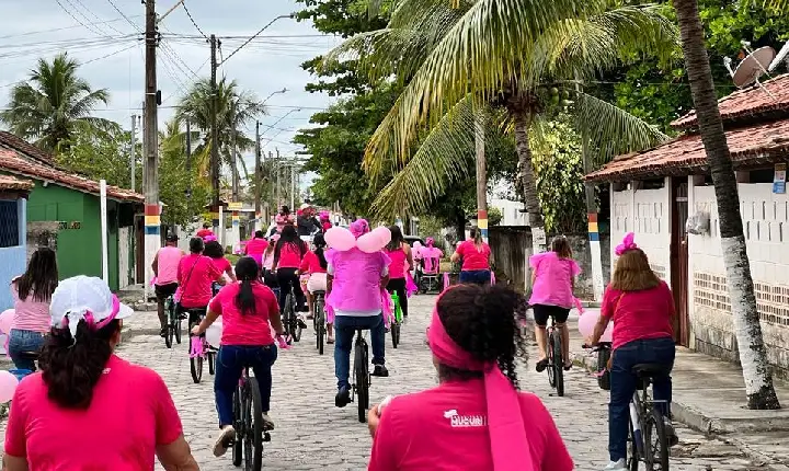 Passeio ciclístico marca o encerramento das atividades alusivas ao Outubro Rosa