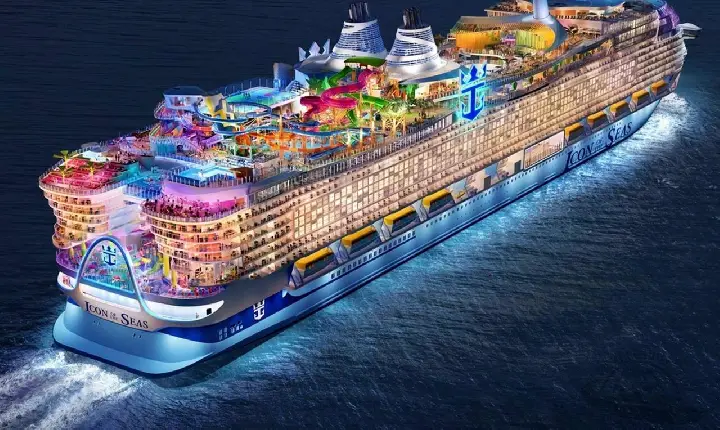 Pesando cinco vezes mais que o Titanic, maior cruzeiro do mundo está quase pronto