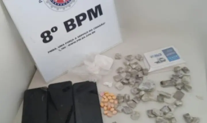 Policia Militar realizar prisão de trio de traficantes em Porto Seguro