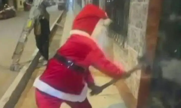Policiais vestidos de Papai Noel prendem traficantes de drogas no Peru