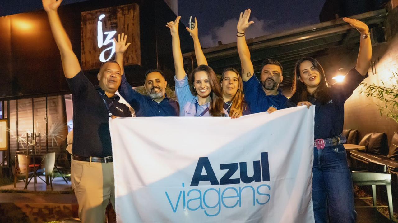Grande presença de agentes de viagens de Goiânia marca o aero show da Azul na campanha Porto Seguro Para o Mundo