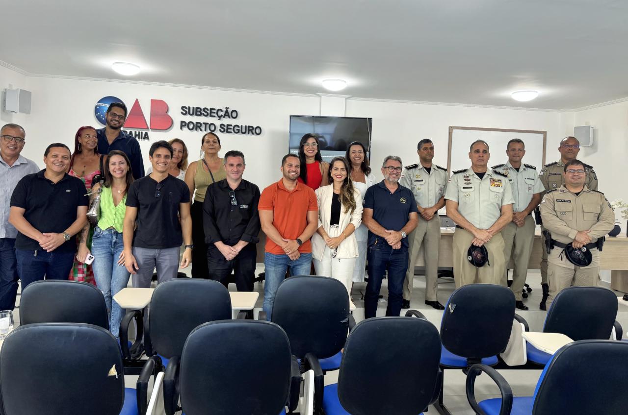 OAB Porto Seguro inicia debate estratégico sobre segurança na Costa do Descobrimento