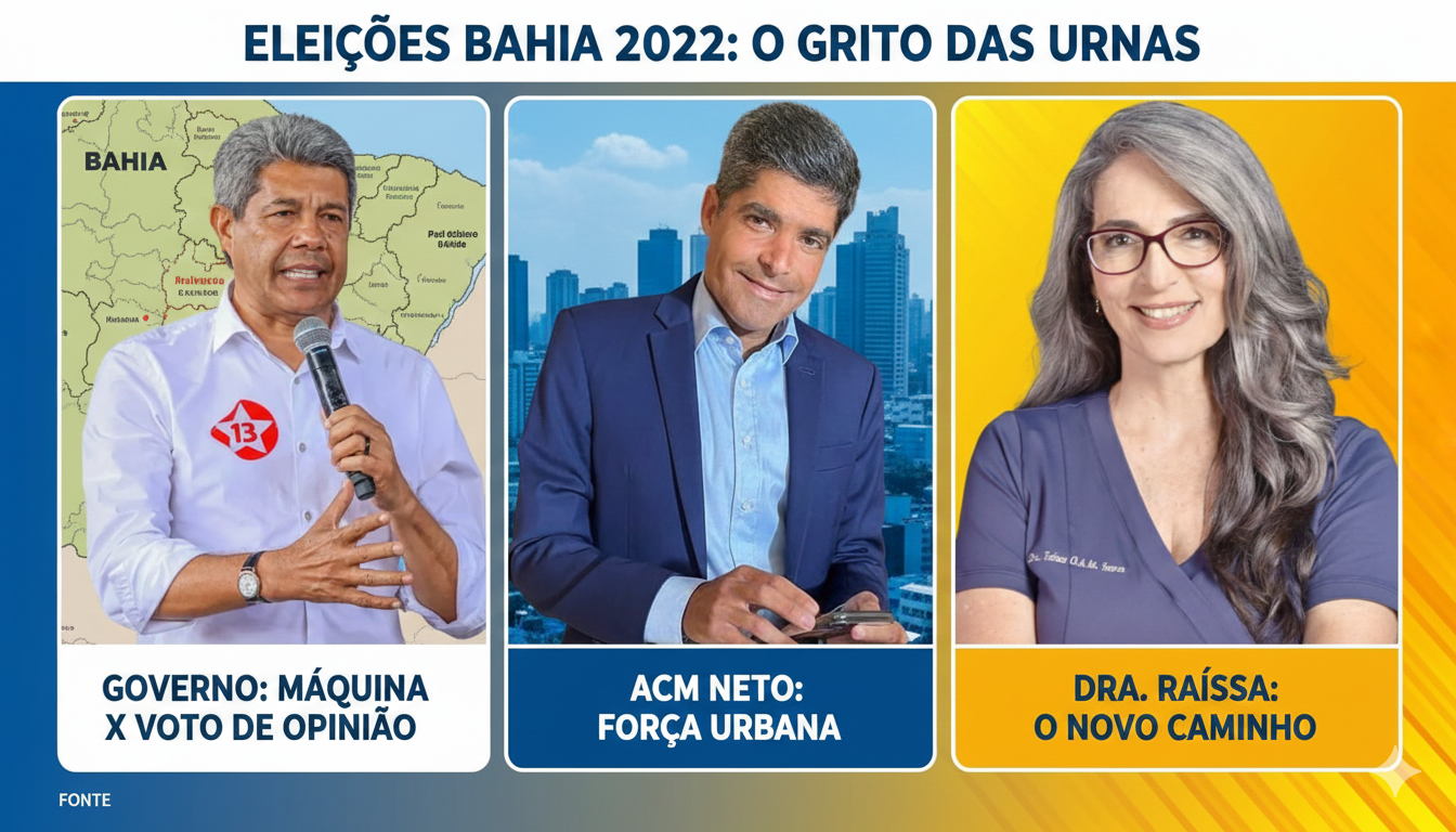 O Mapa da Bahia em 2022: Entre o Voto de Máquina e o Grito de Liberdade da Dra. Raíssa