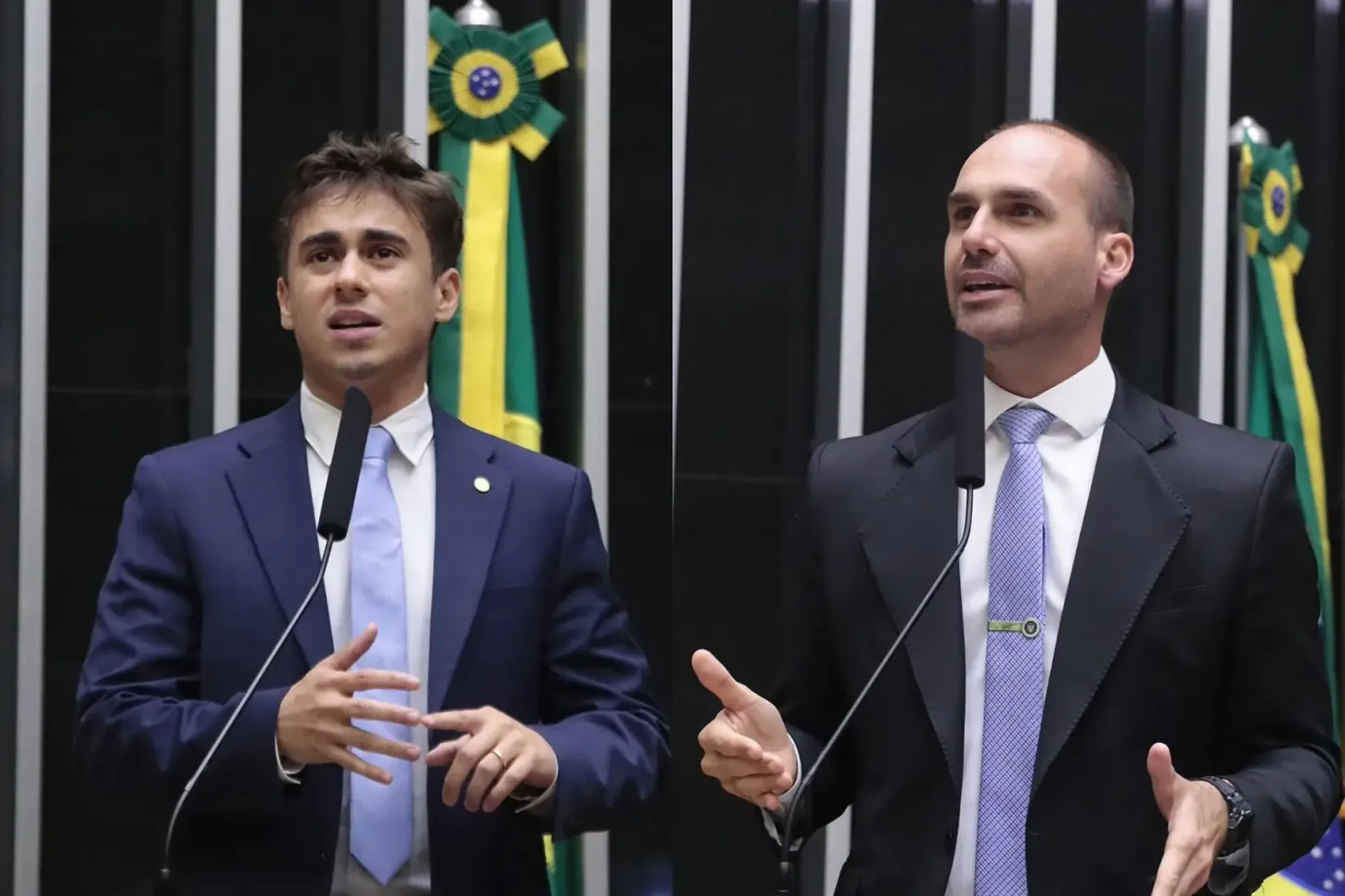 Racha entre Nikolas e Eduardo Bolsonaro derruba homenagem na Assembleia da Bahia