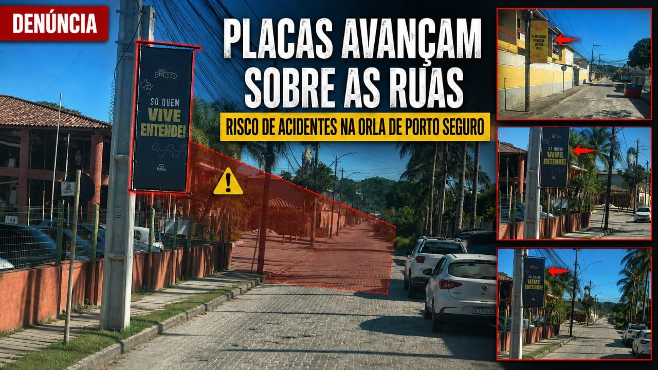 Falta de Fiscalização proporcionam Placas de Publicidades irregulares