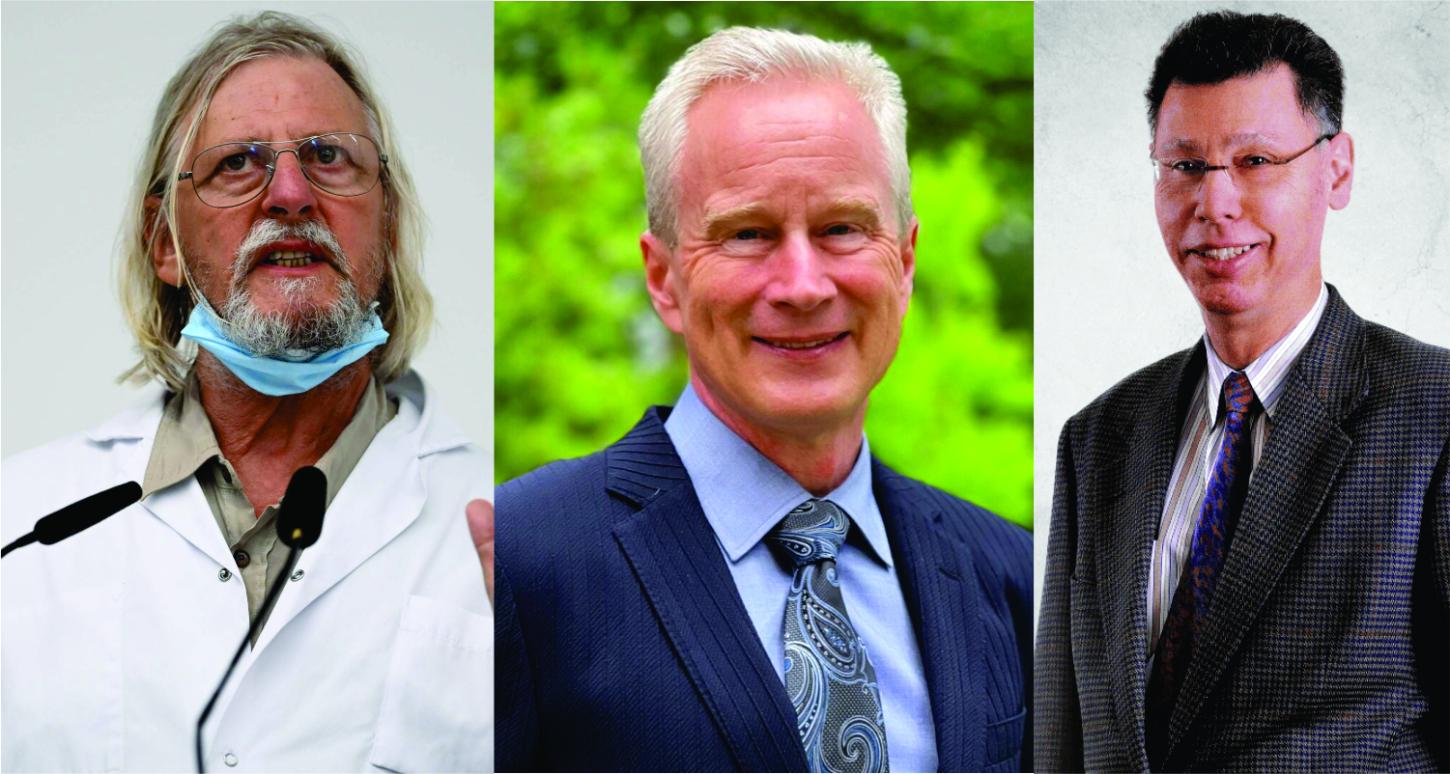 Didier Raoult (França), Harvey Risch e Peter McCullough (EUA)