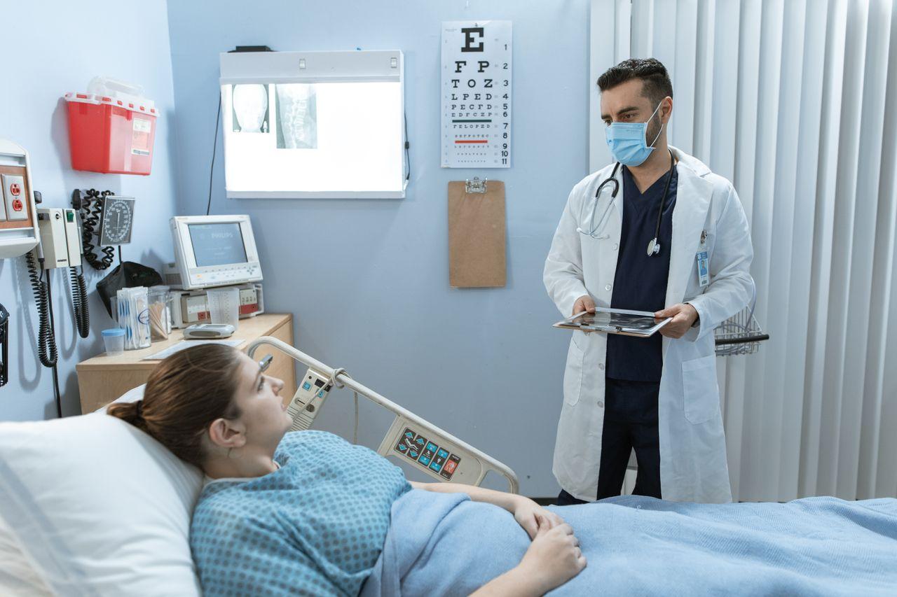 Paciente em tratamento hospitalar Covid