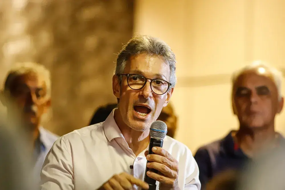 Ex-governador mineiro, Romeu Zema, durante discurso