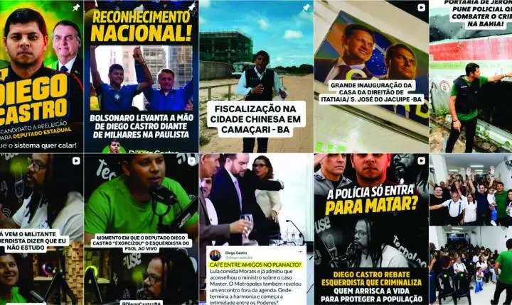 Em busca pela reeleição Diego Castro atira pra todo lado.