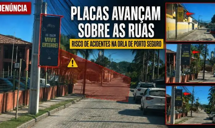 Falta de Fiscalização proporcionam Placas de Publicidades irregulares