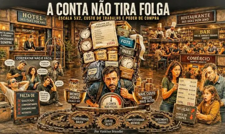 O BRASIL QUER TRABALHAR MENOS, MAS A CONTA NÃO TIRA FOLGA